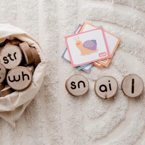 QTOYS - Wooden Phonogram Learning Kit 1